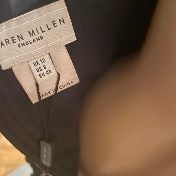 NWT black silk Karen Millen dress, US size 8 - Picture 9 of 10
